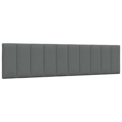 Hoofdbordkussen "Hanko" 200 cm stof donkergrijs