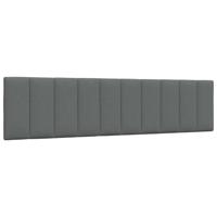 Hoofdbordkussen "Hanko" 200 cm stof donkergrijs