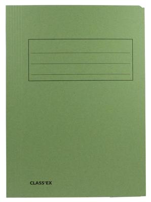 Class&apos;ex dossiermap, 3 kleppen ft 23,7 x 32 cm (voor ft A4), groen