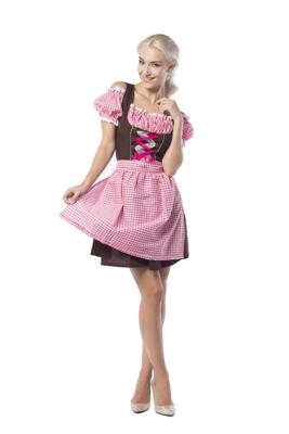Dirndl Anne-Ruth Pink/Brown
