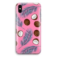 Kokosnoot roze: iPhone Xs Volledig Geprint Hoesje