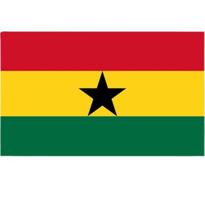 Vlag Ghana - 90 x 150 cm - polyester - versiering - feestartikelen