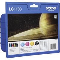 Brother Inktcartridge LC-1100 Origineel Combipack Zwart, Cyaan, Magenta, Geel LC1100VALBP - thumbnail
