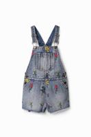 Korte denim tuinbroek - BLUE - 11/12