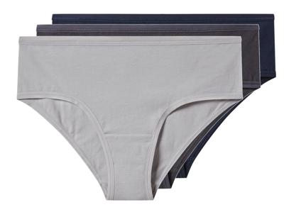 esmara Set van 3 dames onderbroeken (Donkerblauw/grijs, M (40/42))