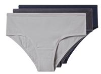 esmara Set van 3 dames onderbroeken (Donkerblauw/grijs, M (40/42))