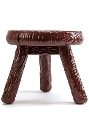 Seletti tabouret à effet bois - Marron