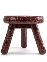 Seletti tabouret à effet bois - Marron - thumbnail