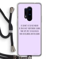 Regenboog: OnePlus 8 Pro Transparant Hoesje met koord