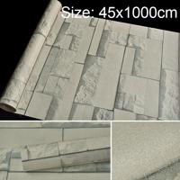 Qingyun steen creatieve 3D steen baksteen decoratie behang Stickers slaapkamer woonkamer muur waterdicht Wallpaper Roll grootte: 45 * 1000cm