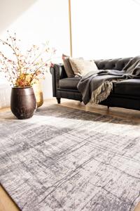 Louis de Poortere - Griff 8420 Mad Men Jersey Stone - 280x390 cm Vloerkleed