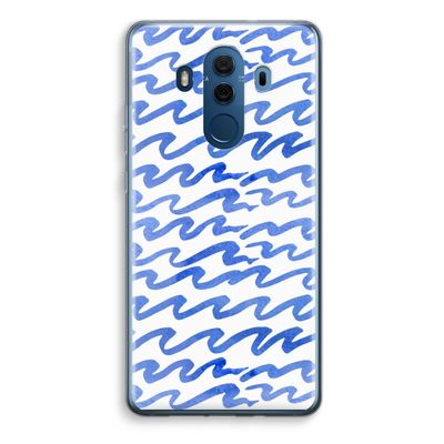 Blauwe golven: Huawei Mate 10 Pro Transparant Hoesje