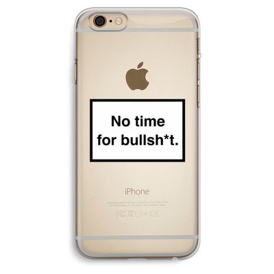 No time: iPhone 6 Plus / 6S Plus Transparant Hoesje
