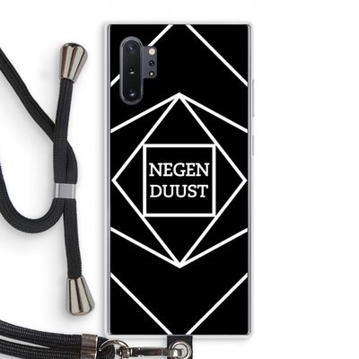 Negenduust geometrisch: Samsung Galaxy Note 10 Plus Transparant Hoesje met koord