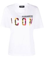 DSQUARED2 t-shirt à logo Icon imprimé - Blanc - thumbnail