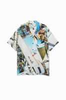 Uniseks resort shirt South Beach - BLACK - M - thumbnail