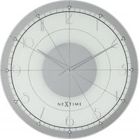 NeXtime klok 8125 fancy round, ø43 cm, wall, white/silver