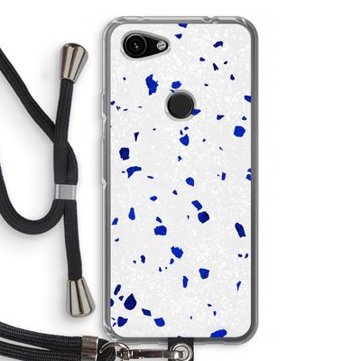 Terrazzo N°5: Pixel 3a Transparant Hoesje met koord