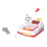Happy People Speelgoed Kassa - met rekenmachine - 9 x 9 x 7 cm - kunststof - kinderspeelgoed Happy People Speelgoed Kassa - met rekenmachine - 9 x 9 x 7 cm - kunststof - kinderspeelgoed