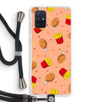 Chicken 'n Fries: Samsung Galaxy A71 Transparant Hoesje met koord