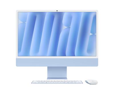 Apple iMac 24" (2024) M4 10C 256GB blauw