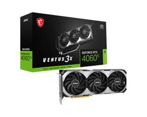 MSI Nvidia GeForce RTX 4060 Ti Videokaart Ventus 3X E - OC Edition 8 GB GDDR6-SDRAM PCIe x16 HDMI, DisplayPort Zero-Fan-Modus , Vulkan, Overclocked, NVIDIA