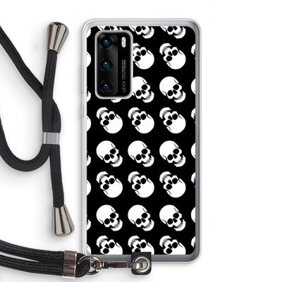 Musketon Skulls: Huawei P40 Transparant Hoesje met koord