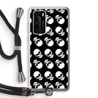 Musketon Skulls: Huawei P40 Transparant Hoesje met koord