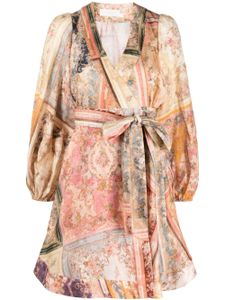 ZIMMERMANN robe courte August à design cache-cœur - Rose