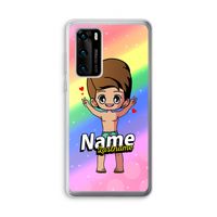 Chibi Maker man: Huawei P40 Transparant Hoesje