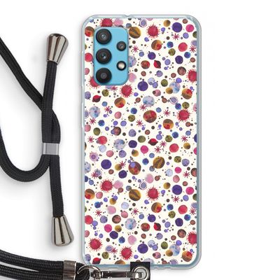 Planets Space: Samsung Galaxy A32 4G Transparant Hoesje met koord