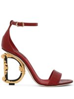 Dolce & Gabbana sandales Baroque DG 105 mm en cuir - Rouge