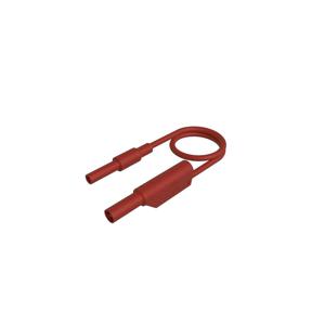 SKS Hirschmann MAL S WS-B 50/2,5 rt Veiligheidsmeetsnoer 4mm-veiligheidsbus 4mm-veiligheidsstekker, stapelbaar 50 cm Rood 1 stuk(s)