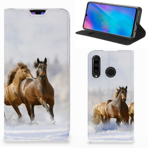 Huawei P30 Lite New Edition Hoesje maken Paarden