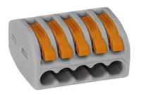 Wago laskem met hevel 5 polig 222 415 0.08 tot 2.5mm² (per stuk) Wago laskem met hevel 5 polig 222 415 0.08 tot 2.5mm² (per stuk)