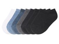 lupilu 7 paar kinder sokken (wit/blauw/grijs/zwart, 19-22)