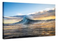 Karo-art Schilderij - Prachtige Surf Golf, 2 maten, premium print - thumbnail