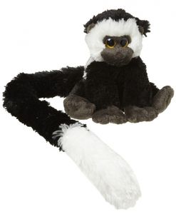 Pluche franjeaap knuffel 16 cm