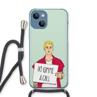 Gimme a call: iPhone 13 Transparant Hoesje met koord