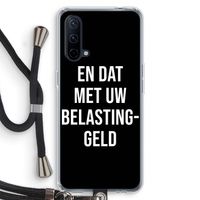 Belastinggeld - Zwart: OnePlus Nord CE 5G Transparant Hoesje met koord