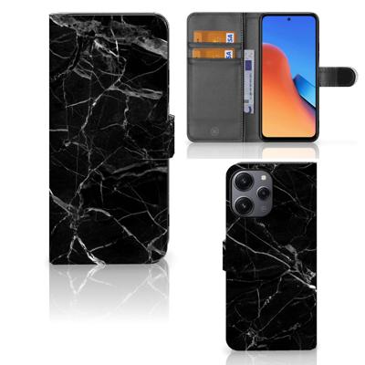 Xiaomi Redmi 12 | Bookcase | Marmer Zwart - Origineel Cadeau Vader