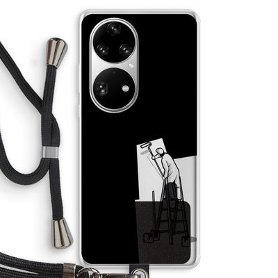 Musketon Painter: Huawei P50 Pro Transparant Hoesje met koord