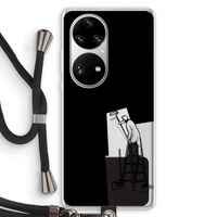 Musketon Painter: Huawei P50 Pro Transparant Hoesje met koord