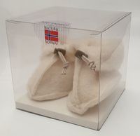 Natura Norway Noorse sloffen baby wit kubus (1 Paar)