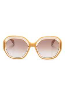 GIGI STUDIOS lunettes de soleil Bright à monture géométrique - Jaune