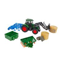 Kids Globe Globe Tractor met Accesoires, 30cm - thumbnail