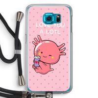Love You A Lotl: Samsung Galaxy S6 Transparant Hoesje met koord