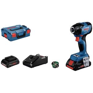 Bosch Professional GDR 18V-210 C 06019J0102 Accu-draaislagmoeraanzetter 18 V 4.0 Ah Li-ion Incl. Bluetooth-module, Incl. 2 accus, Incl. lader, Incl. koffer