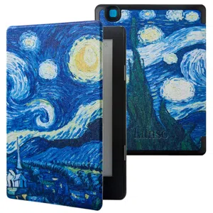 Lunso Kobo Aura Edition 2 hoes (6 inch) - sleepcover - Van Gogh Sterrennacht