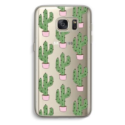 Cactus Lover: Samsung Galaxy S7 Transparant Hoesje